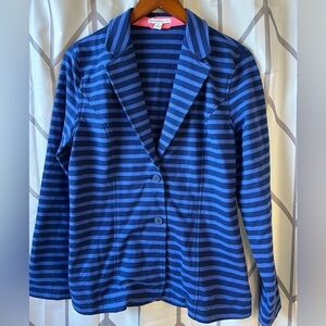 Isaac Mizrahi Blue Striped Blazer